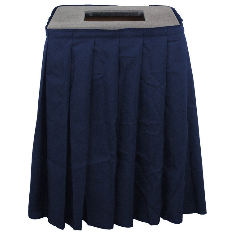 Buffet Enhancements Can Topper 35gal Value, Sq W/Skirt, Navy Skirt