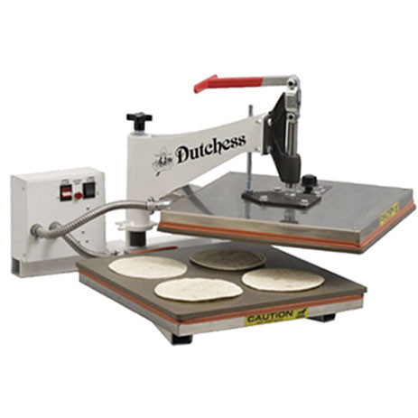 Dutchess DUT/TXM-15 Manual Tortilla Press, 15” Square Platen