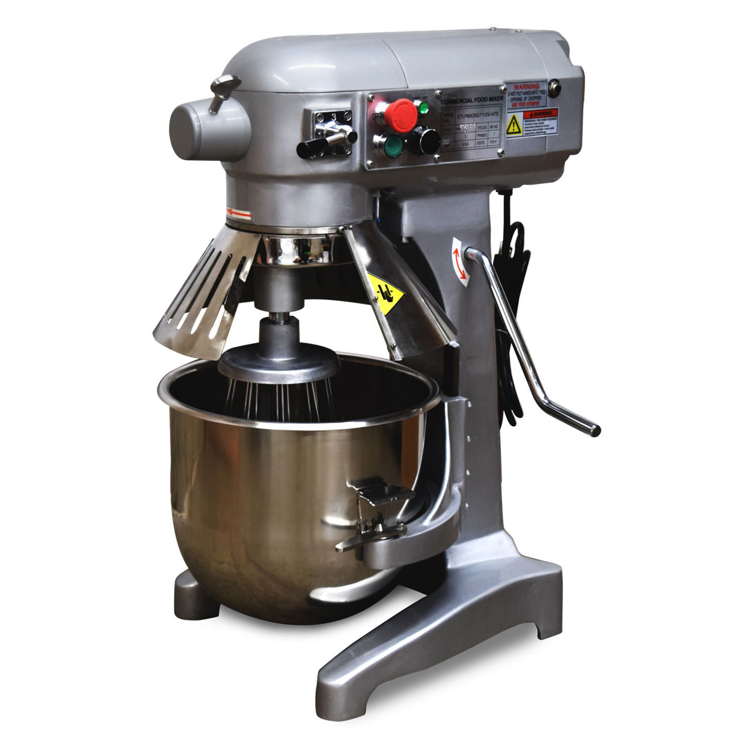 1.5HP Commercial Bakery Mixer 30Qt 3-Speed Stand Bakery Mixer Pizza Bread  Flour