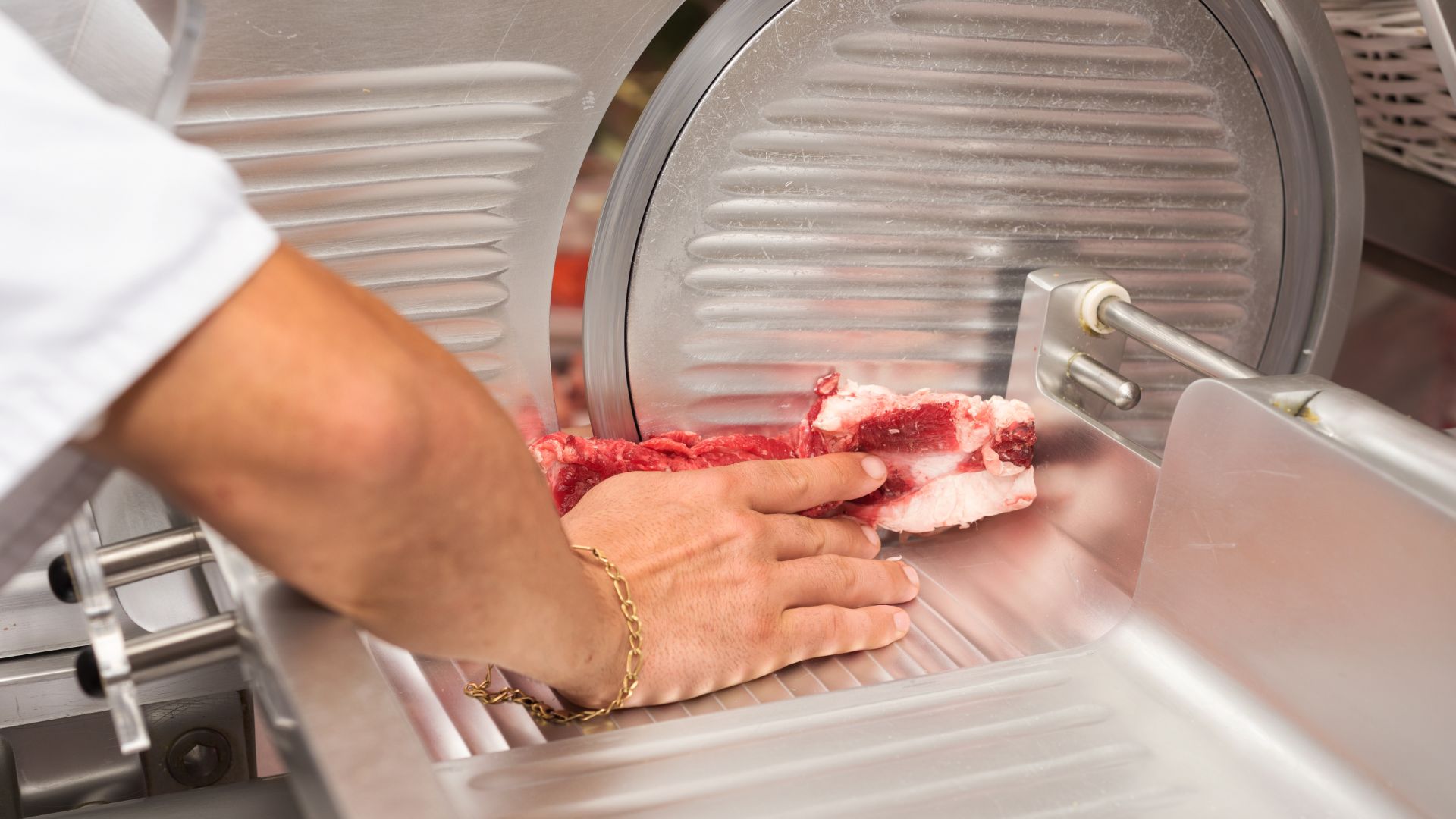 Thin shop meat slicer