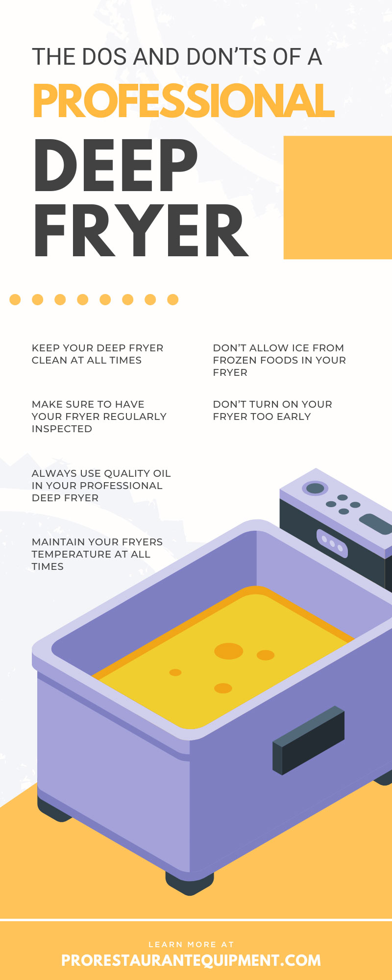 The Dos and Don’ts of a Professional Deep Fryer