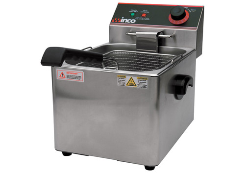 Winco EFS-16 Countertop Electric Single Well Deep Fryer