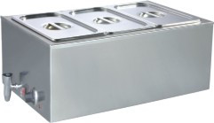 Pro Restaurant Equipment Bain Marie, Triple Section, 3 Pans