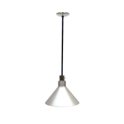 Buffet Enhancements Economy 10 inch diameter Hanging Heat Lamp, Polished Stainless Shade