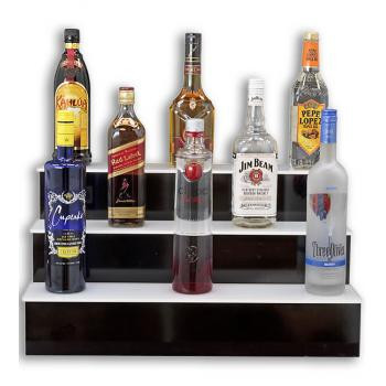 Buffet Enhancements Bar Back Riser, 3-Step, 60 in., Black Finish - Pro ...