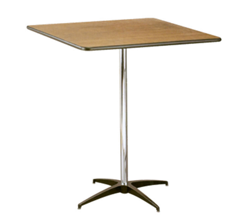 Buffet Enhancements Table, Pedestal, 30 in Square, Sealed Plywood Top, 42  in High, Minimum Quanity 10