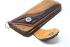 Long Bill Leather Wallet with chain
