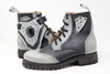 Women's Black & Gray Handmade Leather Boots *Gunslinger* - Made to Order