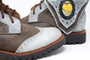 MEN'S Green and Gray Handmade Leather Boots *Gunslinger* - Made to Order