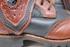 MEN'S Black and Brown Handmade Leather Boots *Gunslinger*- Made to Order