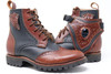 MEN'S Black and Brown Handmade Leather Boots *Gunslinger*- Made to Order