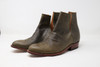 V Cut Leather Boot