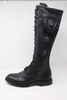 tall black leather boots