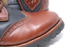 Women's Black and Brown Handmade Leather Boots *Gunslinger* -Made to Order-
