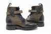 Men's Green and Black Handmade Leather Boots *Gunslinger* - Made to Order