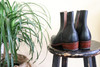 French Style V Cut Handmade Leather Boots- Made to Order / BLACK