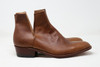 V Cut Leather Boot