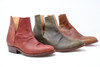 French Style V Cut Handmade Leather Boots - Made to Order