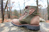 Women's Brown and Green Brown Handmade Leather Boots *Gunslinger*- Made to Order