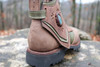 Women's Brown and Green Brown Handmade Leather Boots *Gunslinger*- Made to Order