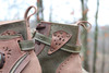 Women's Brown and Green Brown Handmade Leather Boots *Gunslinger*- Made to Order