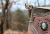 Women's Brown and Green Brown Handmade Leather Boots *Gunslinger*- Made to Order