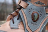 Men's Gray and Beige Brown Handmade Leather Boots *Gunslinger*- Made to Order