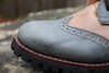 Men's Gray and Beige Brown Handmade Leather Boots *Gunslinger*- Made to Order