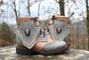 Men's Gray and Beige Brown Handmade Leather Boots *Gunslinger*- Made to Order