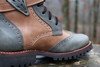 Men's Gray and Beige Brown Handmade Leather Boots *Gunslinger*- Made to Order