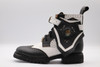 Women's Black and White Handmade Leather Boots *Gunslinger*- Made to Order