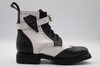 Women's Black and White Handmade Leather Boots *Gunslinger*- Made to Order