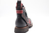 Men's Black and Red Handmade Leather Boots *Gunslinger*- Made to Order