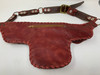 Bolivar Leather Utility Belt Bag Red back image