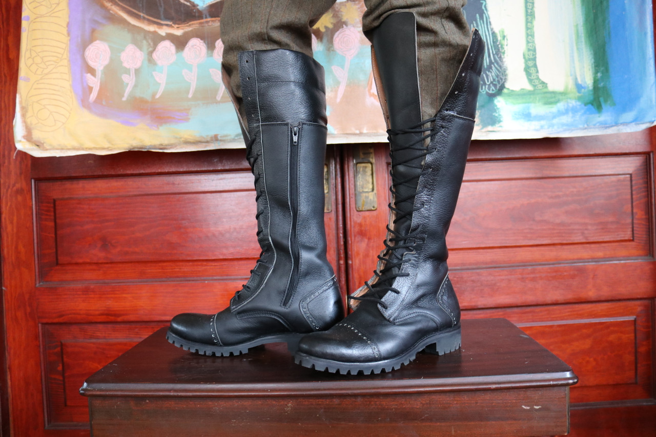 Clearance mens black tall boots Sale Black Friday