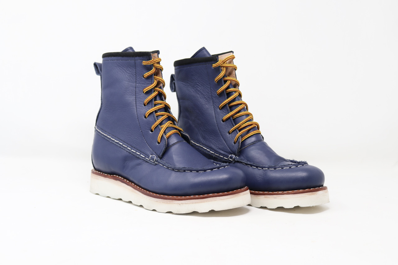 Moc Toe Boots - Blue