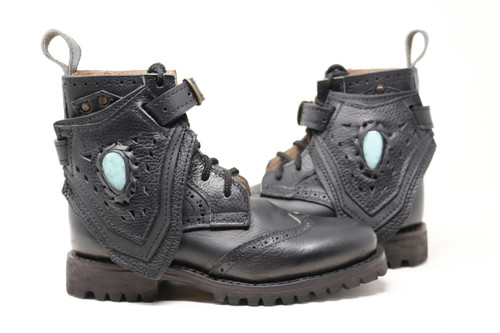Women's Black Handmade Leather Boots *Gunslinger*  - Made to Order