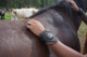 Leather and Stone Cuff Bracelet