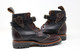 Women's Black and Dark Brown Handmade Leather Boots *Gunslinger*