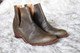 V Cut Leather Boot