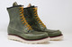 Moc Toe Leather Boots - GREEN - Made to Order -