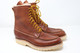 Classic Moc Toe Leather Boots - Brown