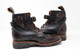 Men's Black and Dark Brown Handmade Leather Boots *Gunslinger*