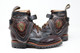 Men's Black and Dark Brown Handmade Leather Boots *Gunslinger* - Made to Order