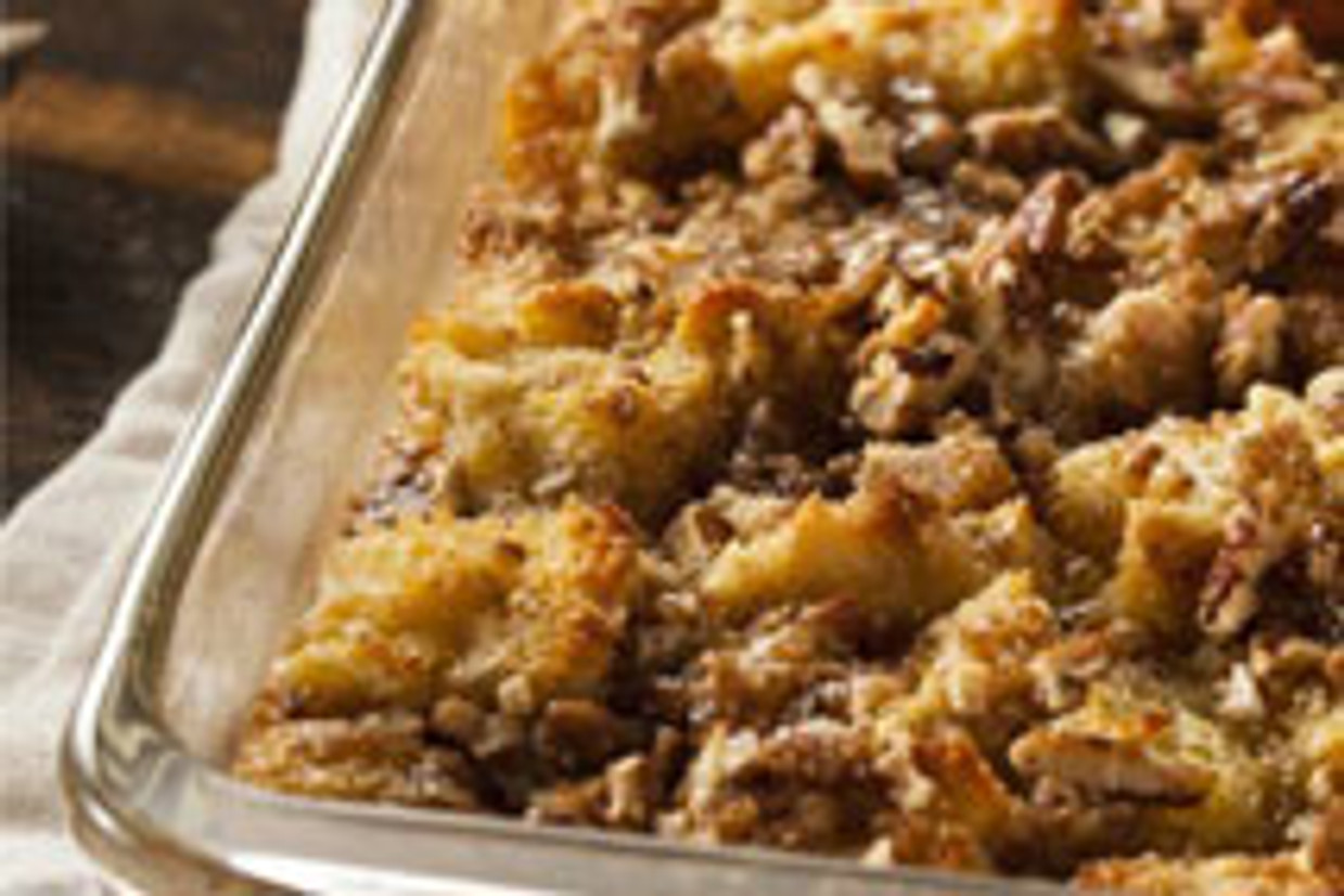 Spiked Pumpkin Bread Pudding with Ginger Crème Sauce Spiked Pumpkin Bread Pudding with Ginger Crème Sauce