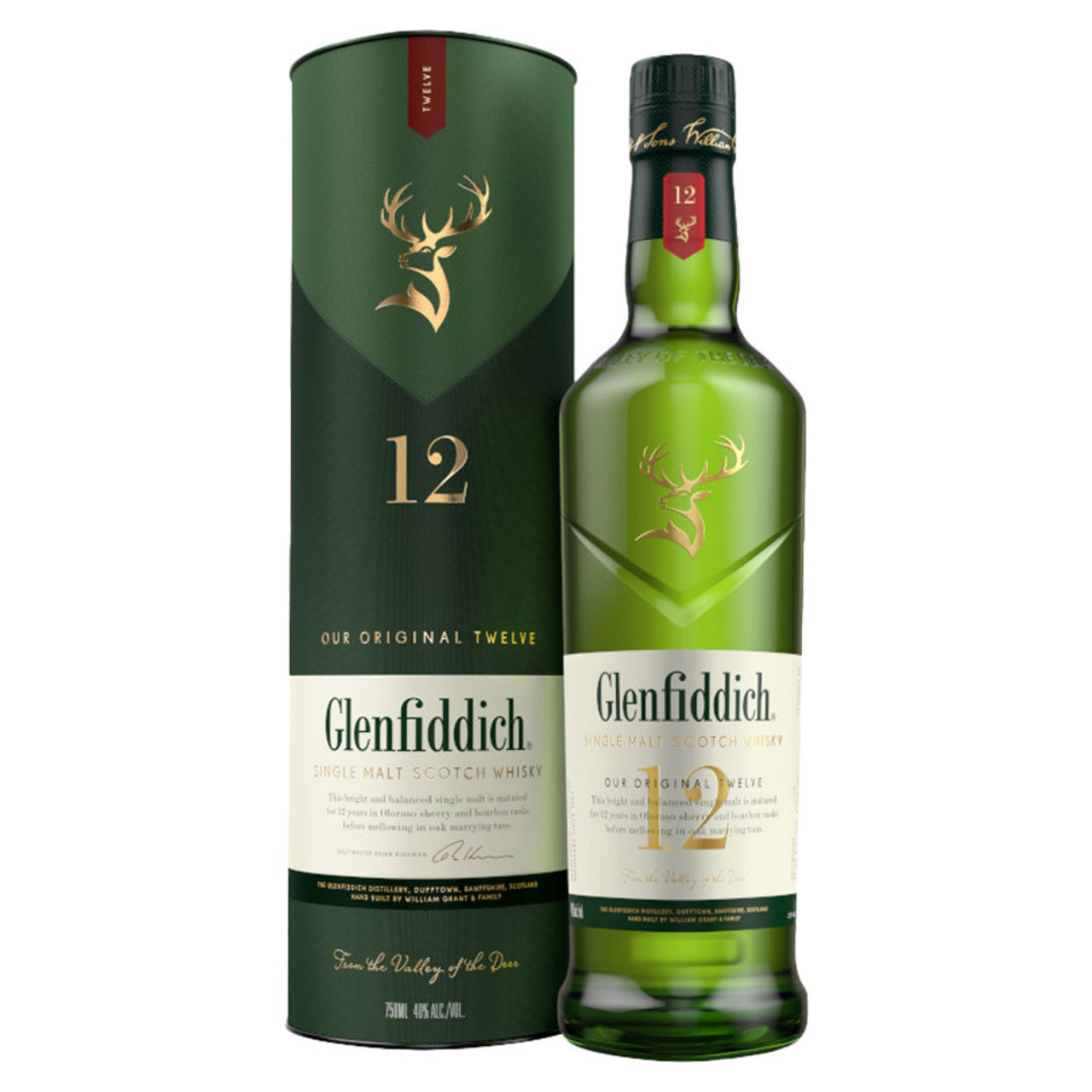 Glenfiddich 12 Year Old Single Malt Scotch Whisky