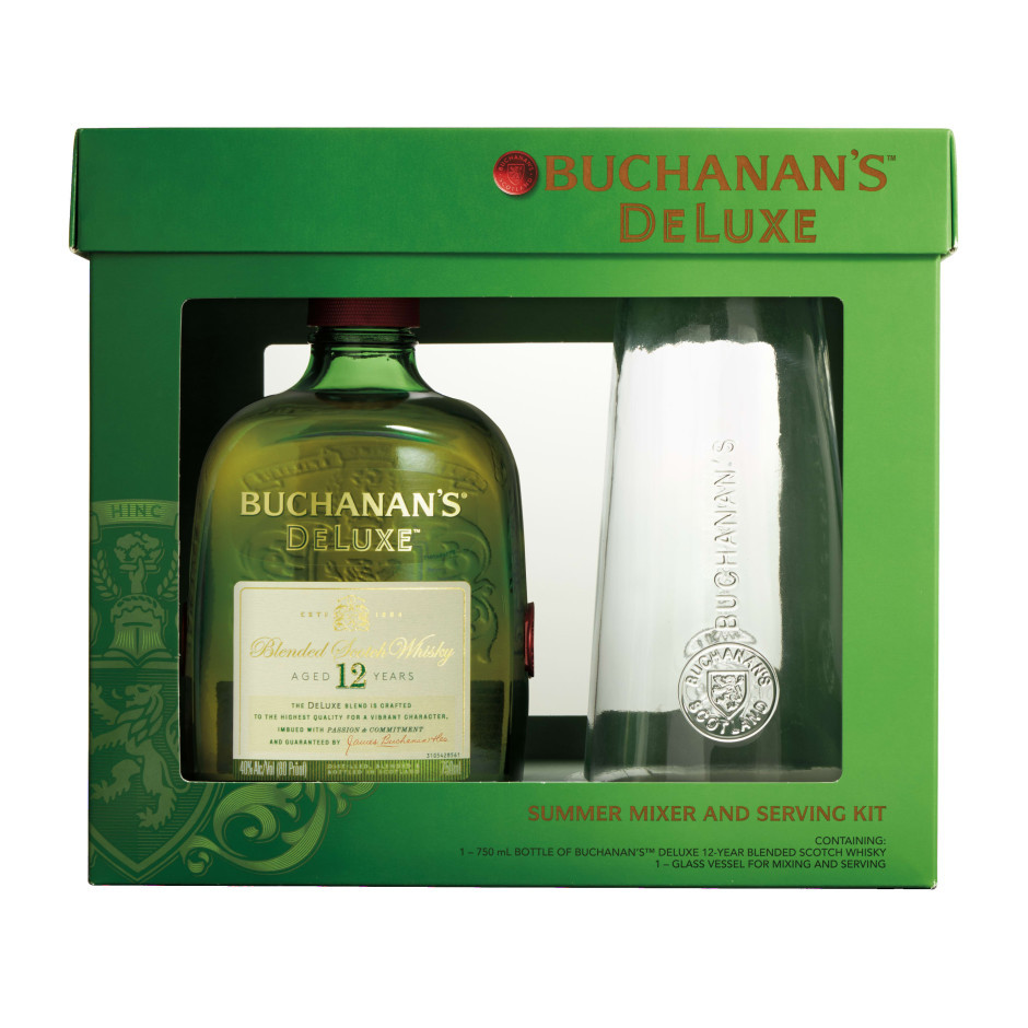 Buchanan's 12 Year Scotch with Glass Pitcher