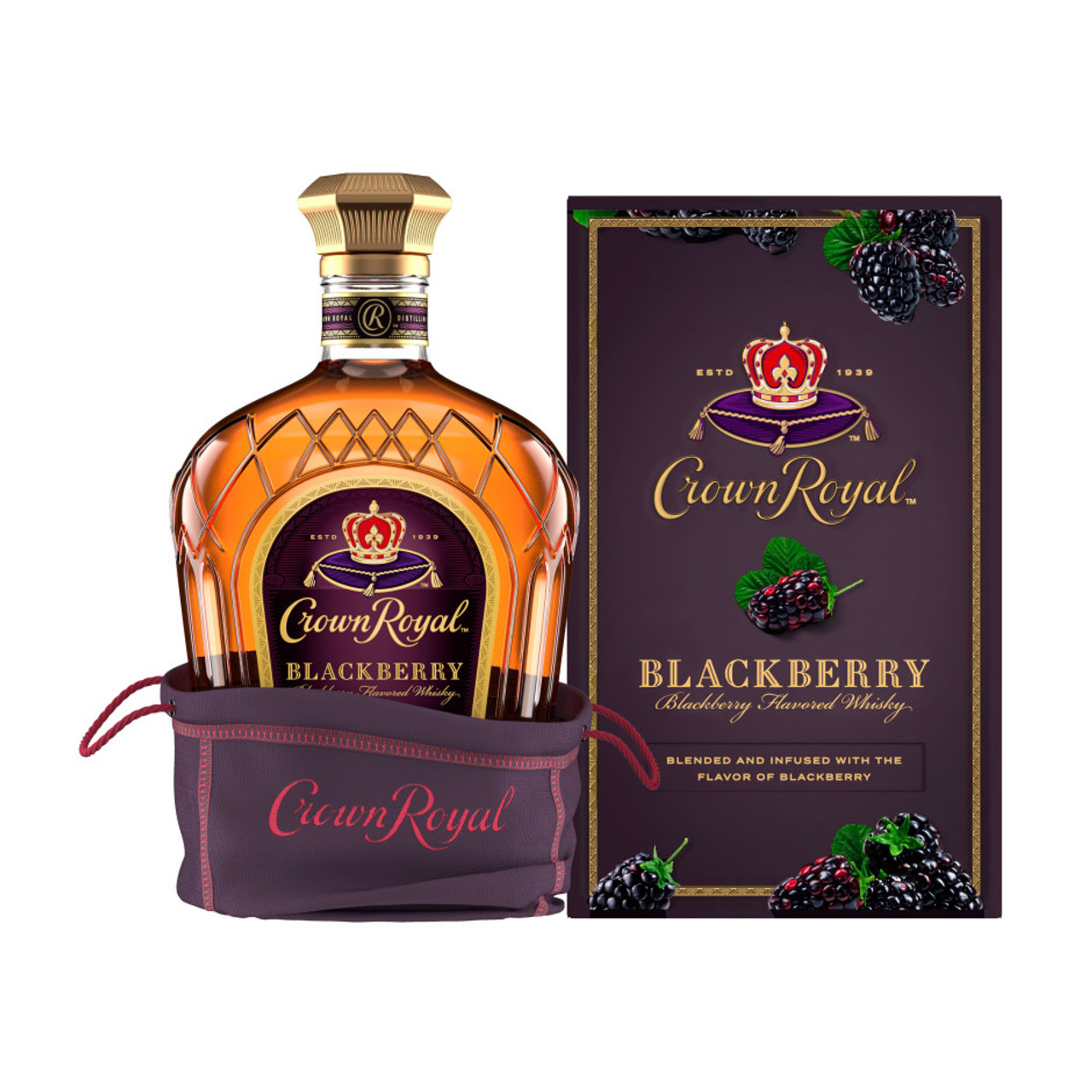 クラウンローヤル　ブラックベリーウィスキー Crown Royal Blackberry Canadian Whisky