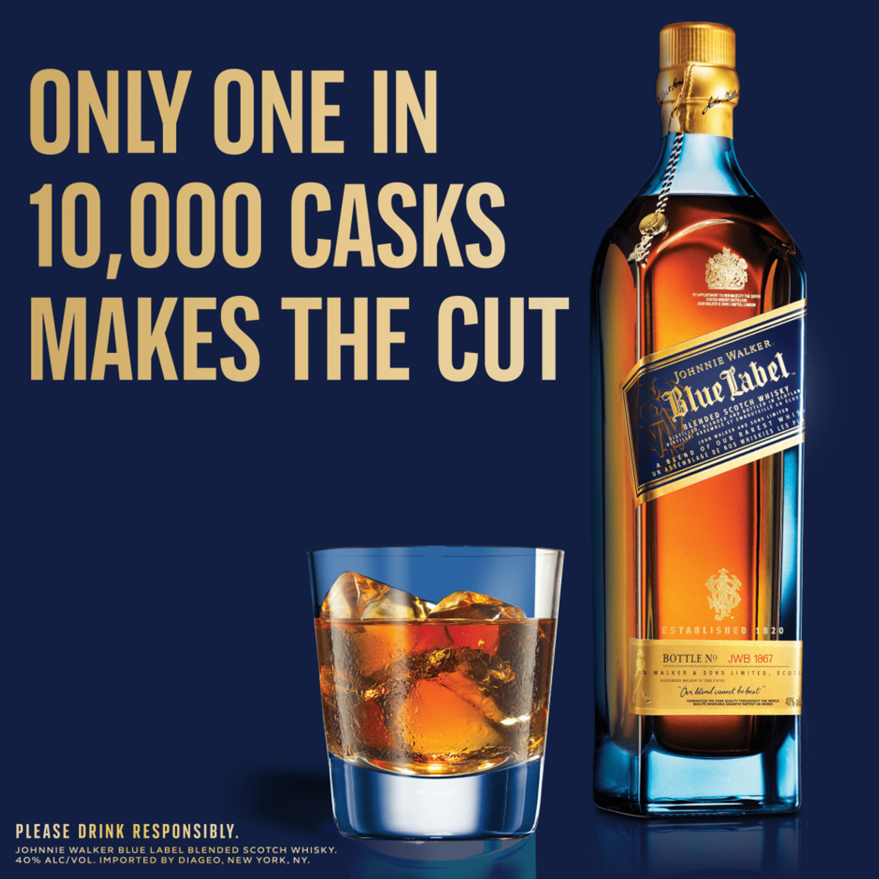【お値下】Johnnie Walker Blue Label スコッチウイスキー 楽天市場】[ボックス入]JW ブルーラベル 40度 750ml ジョニー