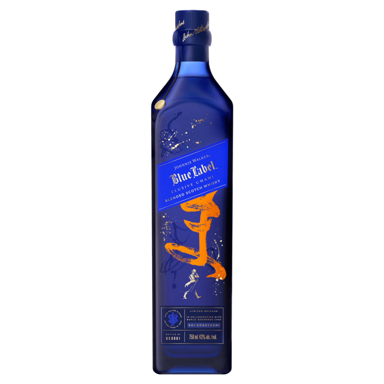 ウイスキー Johnnie Walker Blue Label 750ml 43% Johnnie Walker Elusive Umami Blue Label Scotch